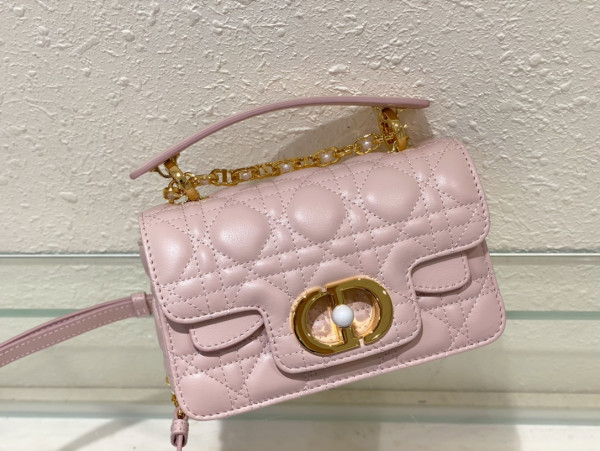 mini D*or jolie top handle bag-19 x 12 x 6 cm