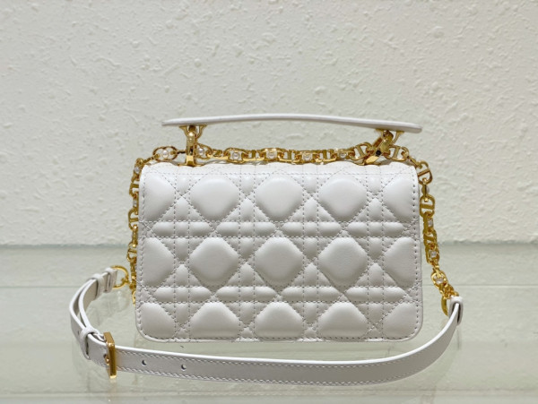 mini D*or jolie top handle bag-19 x 12 x 6 cm