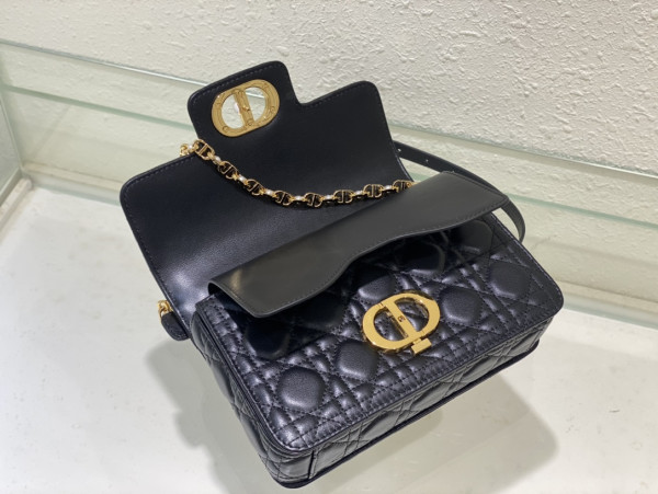 small D*or jolie top handle bag-22 x 14 x 8 cm