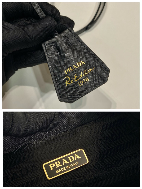Pra*a bucket bag-15.5*19.5*10cm