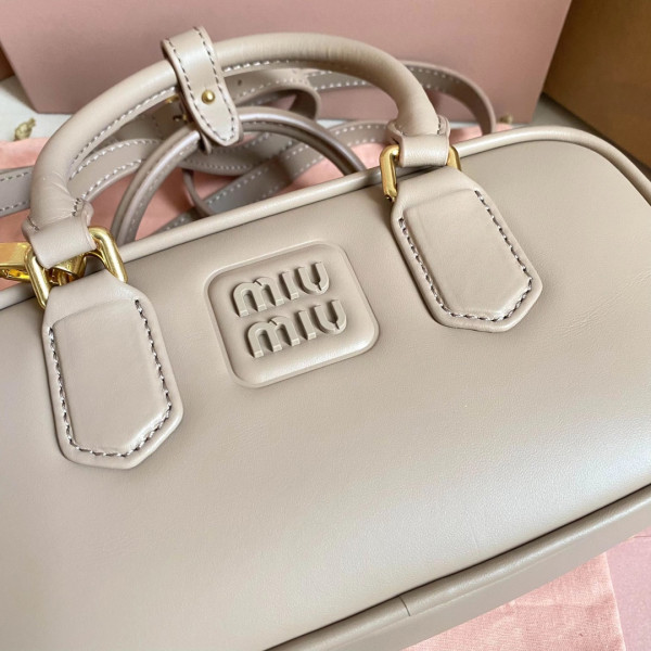 MIUMIU Arcadie leather bag-22X10.5X7.5Cm