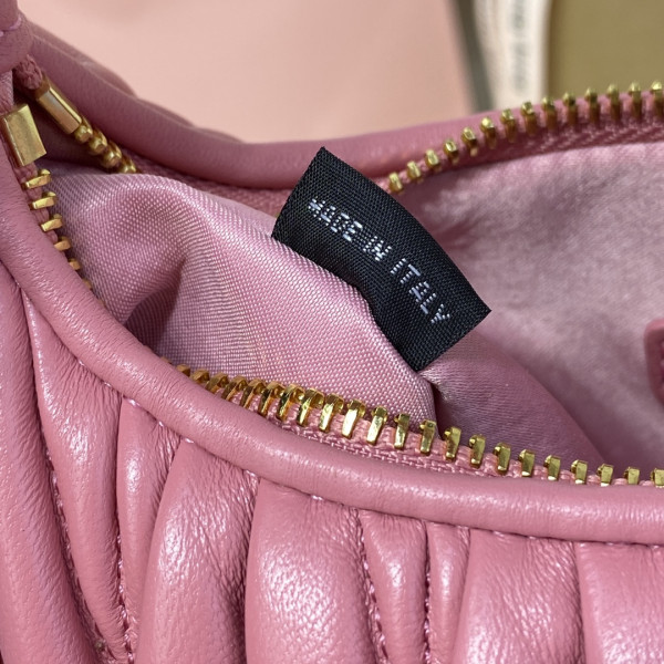 MIUMIU Wander matelassé nappa leather hobo bag