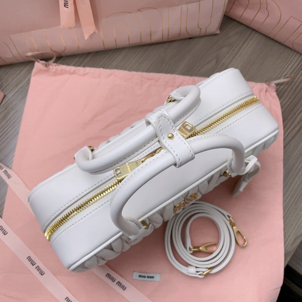 MIUMIU Arcadie matelassé nappa leather bag-XS/S/M