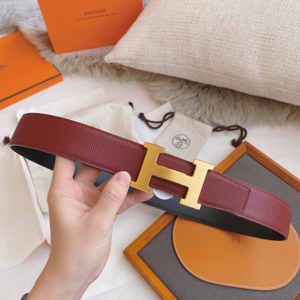 H**mes belt-silver/gold